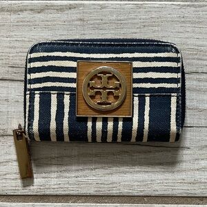 Tory Burch Black and White Striped Women's Bag